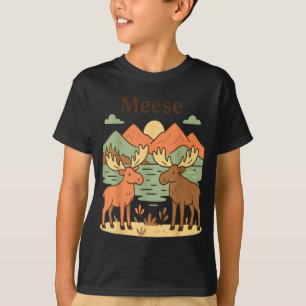 Camiseta Alce engraçado meese fofo natureza vida selvagem a