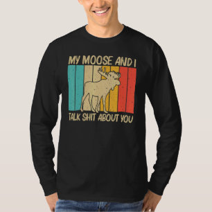 Camiseta Alce Legal Para Homens Mulheres Alce Veado Touro A