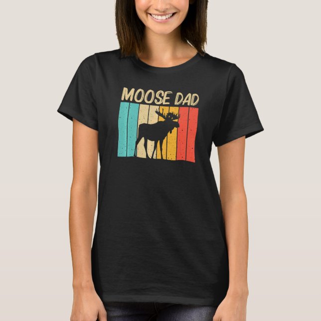 Camiseta Alce legal Para Pai Papa Moose Alaska Moose Elk Hu (Frente)