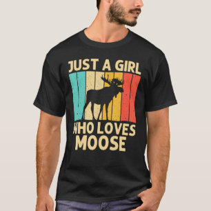 Camiseta Alce legal Para Raparigas Kid Moose Alaska Moose E