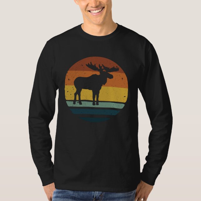 Camiseta Alce Vintage Retro Mãe Pai (Frente)