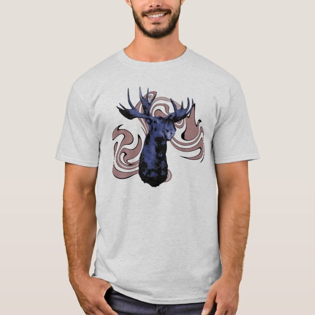 Camiseta Alces azuis (Frente)