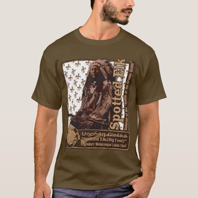 Camiseta Alces manchados (Bigfoot) Minniconjou Lakota (Frente)