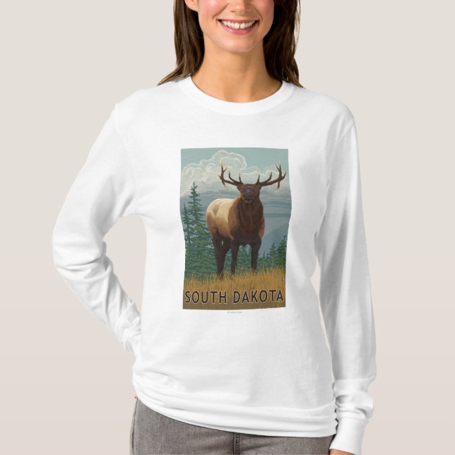 Camiseta Alces SceneSouth Dakota (Frente)