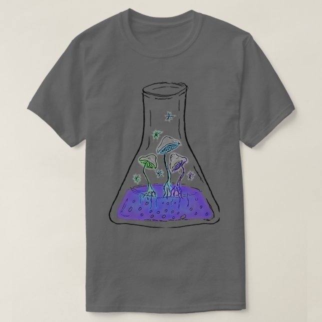 Camiseta Alchemy Alchemy Flask Psychedelic (Frente do Design)