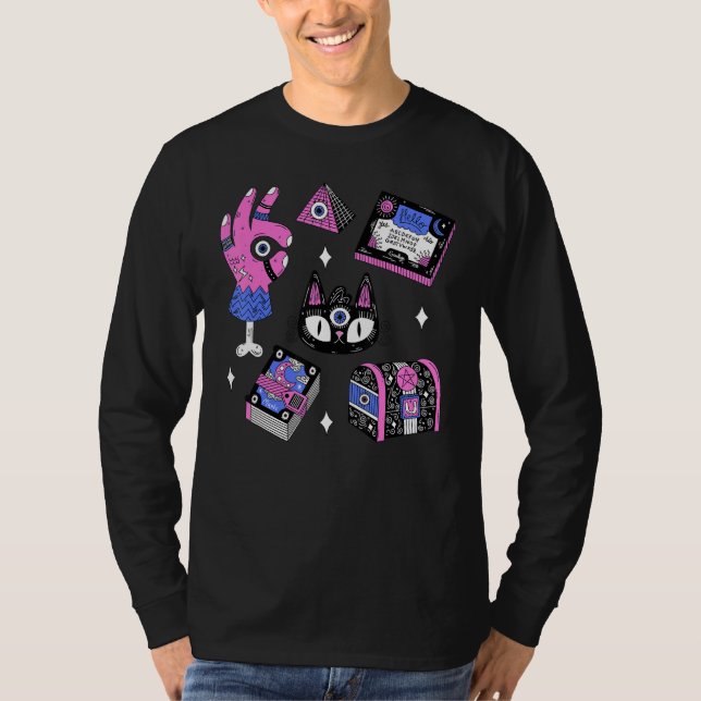 Camiseta Alchemy Occult Witch Wizard Mystic Magic 1 (Frente)