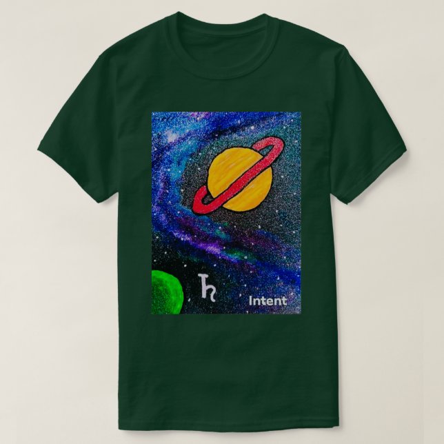 Camiseta Alchemy Oracle Card Space intent (Frente do Design)