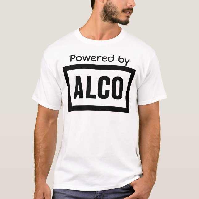 Camiseta ALCO - Psto por Alco Locomotiva Empresa (Frente)