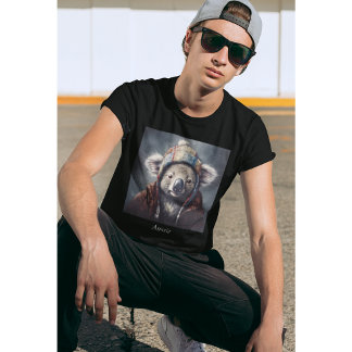 Camiseta Alcoala adorável vestindo chapéu bonito personaliz