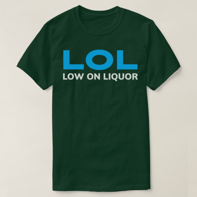 CAMISETA ÁLCOOL BAIXO NO LÍQUIDO (Frente do Design)