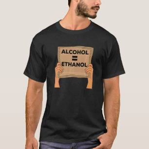 Camiseta Álcool Etanol Vício de recuperação Sobriety Alcoho