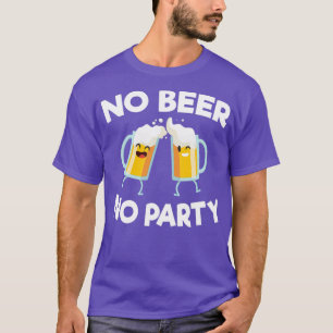 Camiseta Álcool No Beer No Party Alcooly Bebado Funny des