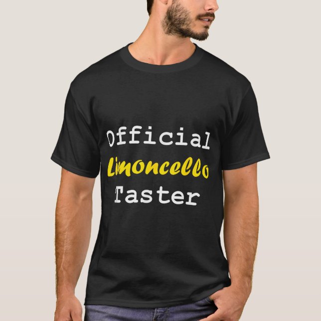 Camiseta Álcool Oficial Limoncello Taster Lemon (Frente)