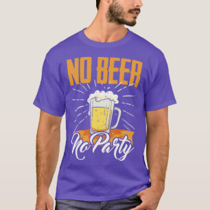 Camiseta Álcool Sem Cerveja Sem Festa Homens Engraçados Mul