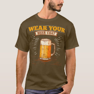 Camiseta Álcool Vista Seus Homens Engraçados Com Casaco Pub