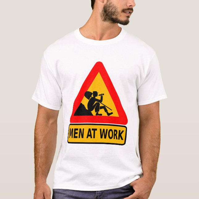 Camiseta alcoolismo-homens no trabalho (Frente)