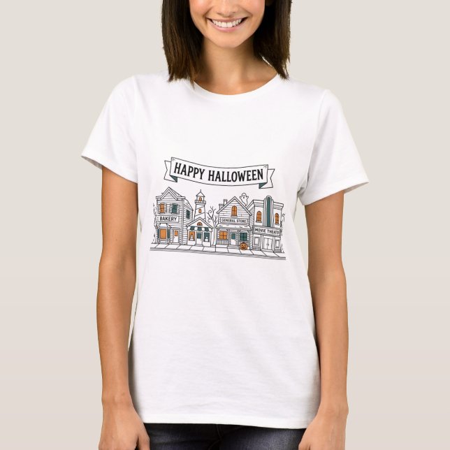 Camiseta Aldeia Costeira Halloween (Frente)