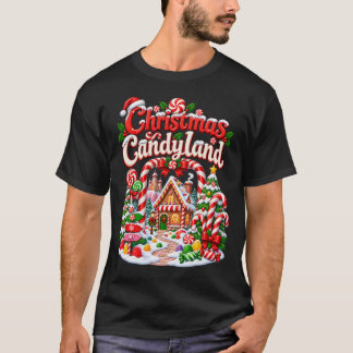 Camiseta Aldeia de Doces de Natal Candyland