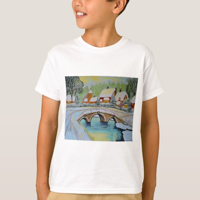Camiseta aldeia de inverno (Frente)