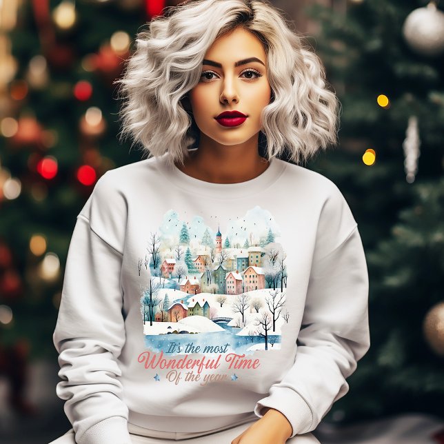 Camiseta Aldeia de Natal das Férias de inverno (Criador carregado)