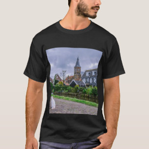 Camiseta Aldeia tradicional de pesca Marken nos Países Bai