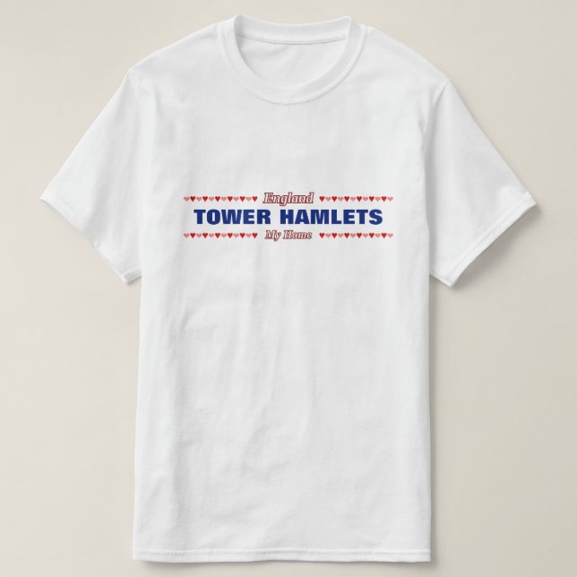 Camiseta ALDEOLAS da TORRE - minha casa - Inglaterra; (Frente do Design)