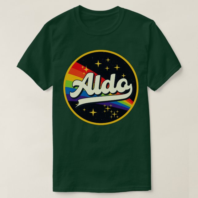 Camiseta Aldo Rainbow No Space Vintage Style (Frente do Design)