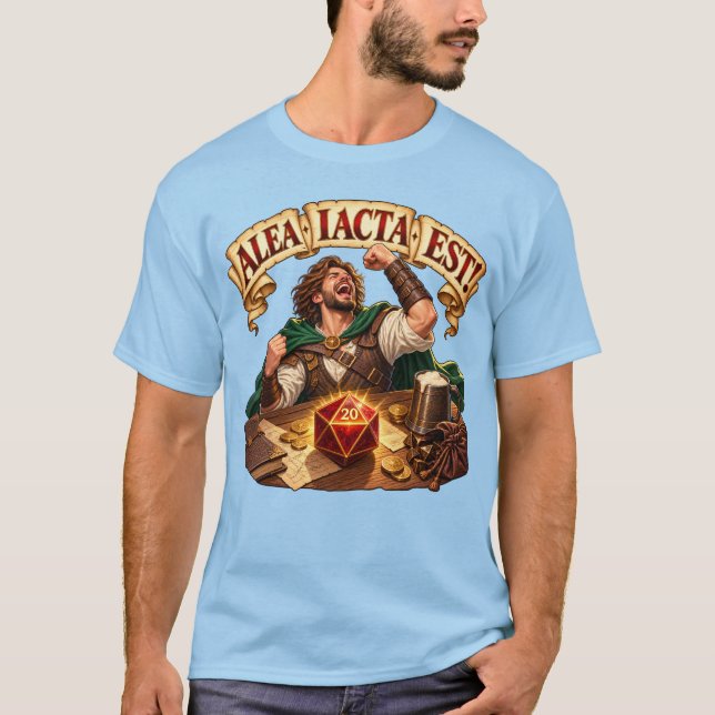 Camiseta Alea Iacta Est DnD (Frente)