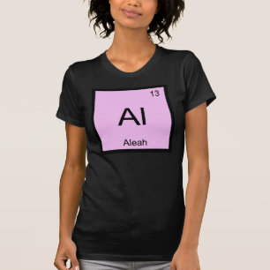Camiseta Aleah Nome Química Elemento Tabela Periódica
