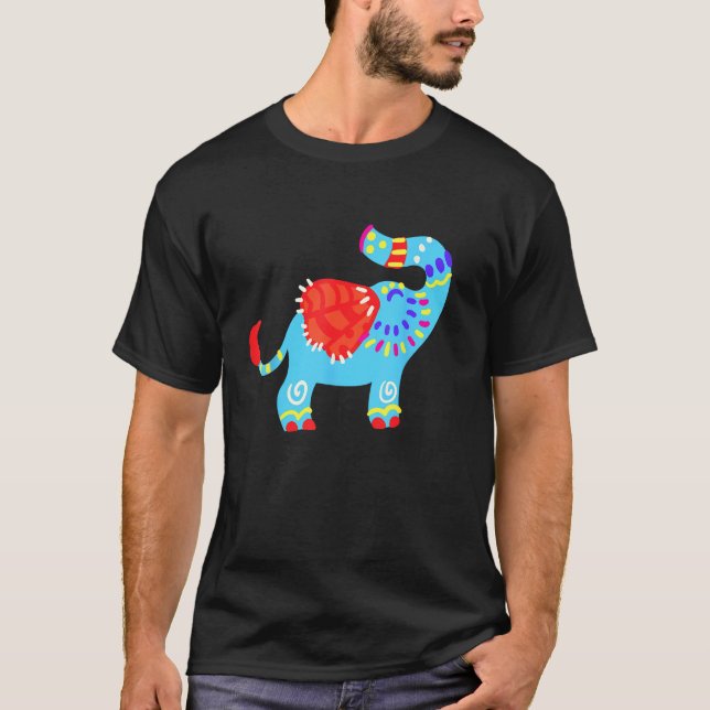 Camiseta Alebrijes Fantasy Figure Animal Sculpture Elephant (Frente)