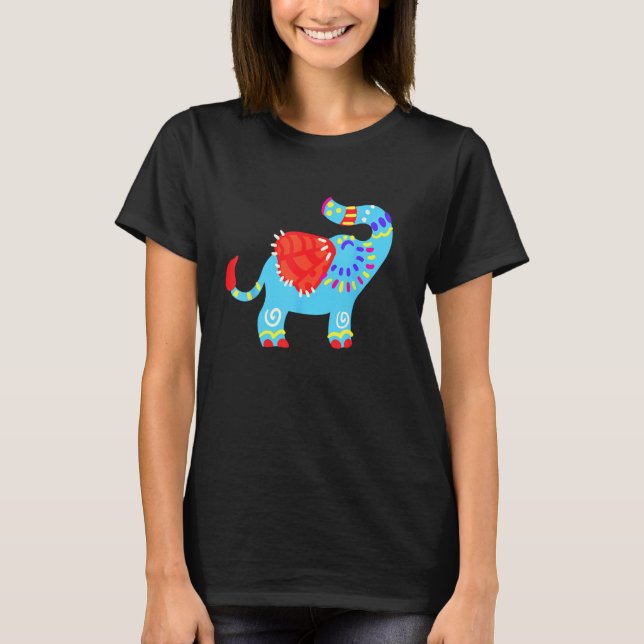 Camiseta Alebrijes Fantasy Figure Animal Sculpture Elephant (Frente)