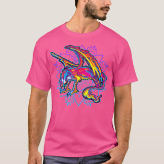 Camiseta Alebrijes Mexicanos Dragam Wolf Mexicano Folk Art