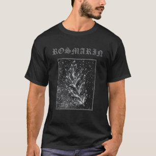Camiseta Alecrim Ervas Vegetarianas Veganas Estilo Black Me