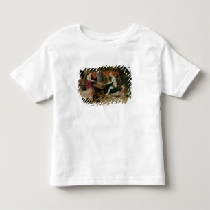 Camiseta Alegoria da audição, detalhe de um organista