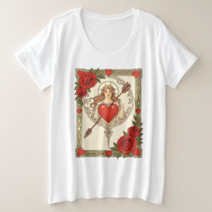 Camiseta Alegoria do Amor Arte Novo Vintage Romance