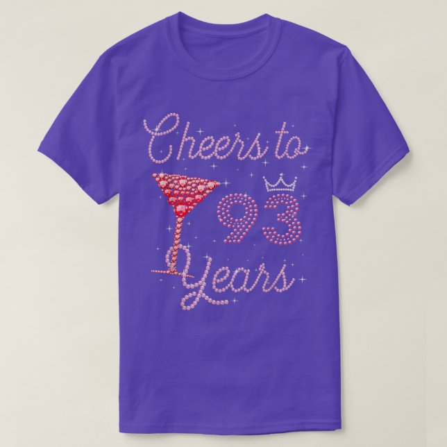 Camiseta Alegra-Se Aos 93 Anos 93º Aniversário Aos 93 Anos  (Frente do Design)