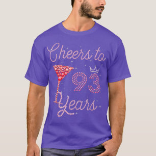 Camiseta Alegra-Se Aos 93 Anos 93º Aniversário Aos 93 Anos