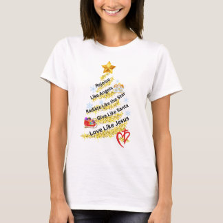 Camiseta Alegra-Se Como Anjos, Amor Como Jesus