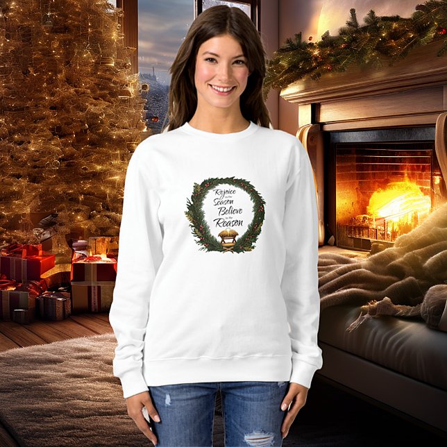 Camiseta Alegrai-vos e crede na natividade (Criador carregado)