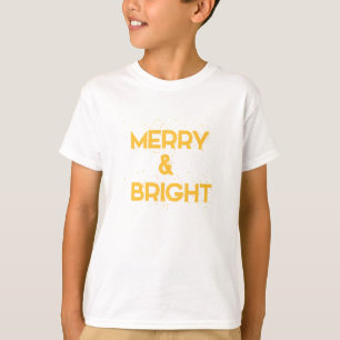 Camiseta Alegre & Brilhante com flocos de neve