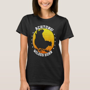 Camiseta Alegre Galinha Galinheiro Calmador de Galinhas