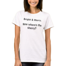 Camiseta Alegre Natal Brilhante Alegre Xerez