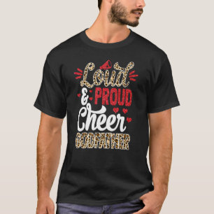 Camiseta Alegre Padrinho Maior Fã Estampa de Leopardo E Bor