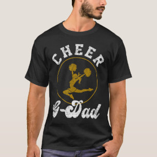 Camiseta Alegre-se G Pai Cheerleading Amante Dia dos Pais 