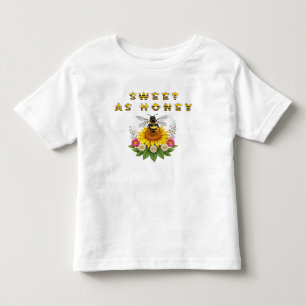 Camiseta Alegre tema de abelha com abelha de desenho animad