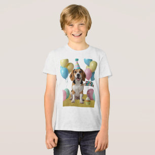 Camiseta Alegria de Aniversário com Meu Beagle
