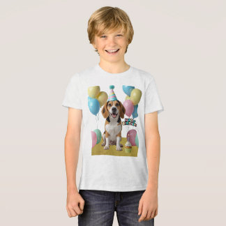 Camiseta Alegria de Aniversário com Meu Beagle