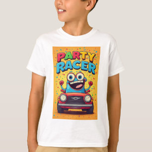 Camiseta 🎨 Alegria de Carro para Crianças para Aventuras D