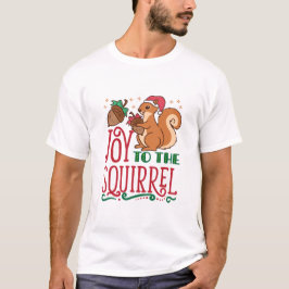 Camiseta Alegria de Natal de Esquilo ao Esquilo