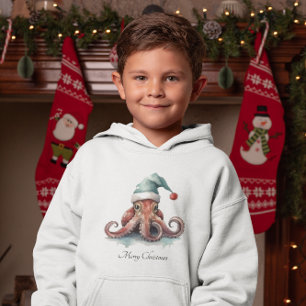 Camiseta Alegria de Natal de Octopus, personalizada